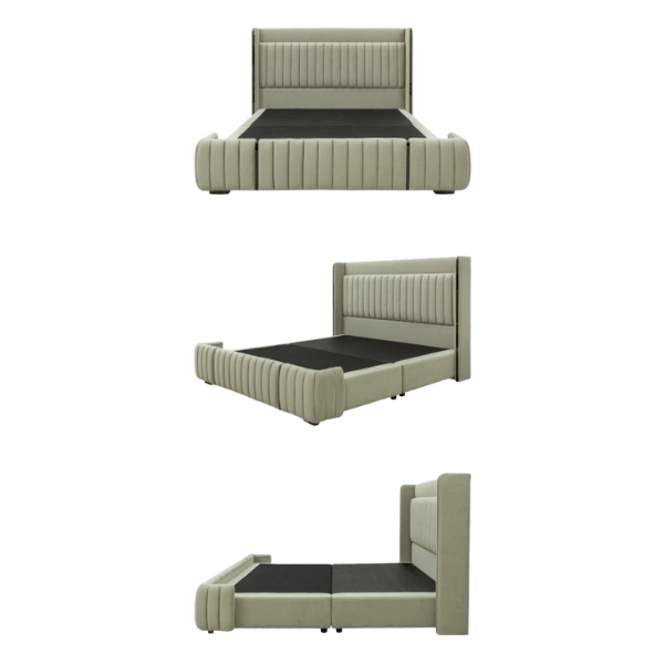 ฐานรองหัวเตียง 6 ฟุต WISDOM DESIGN FURNITURE รุ่น PETER สีครีมขาว
